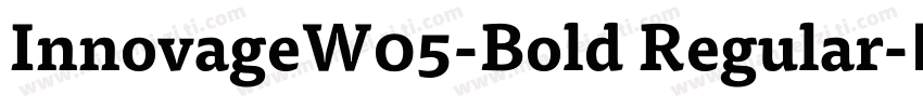InnovageW05-Bold Regular字体转换